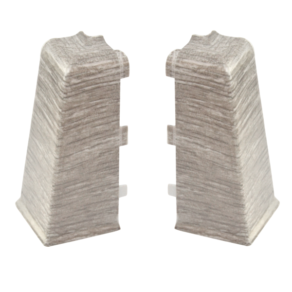 Угол наружный для плинтуса ПВХ Arbiton Indo 70 мм 23 Дуб Модена 2 штуки